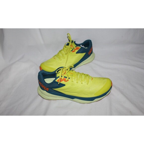 Hoka One Men\'s Zinal Trail Running Athletic Sneakers PRIMROSE CORAL BLUE NEW 9.5 main image 5